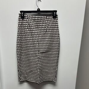 Banana Republic Black and White Pencil Skirt